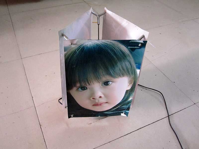 迁安博美彩色条幅-通电会旋转的小展台